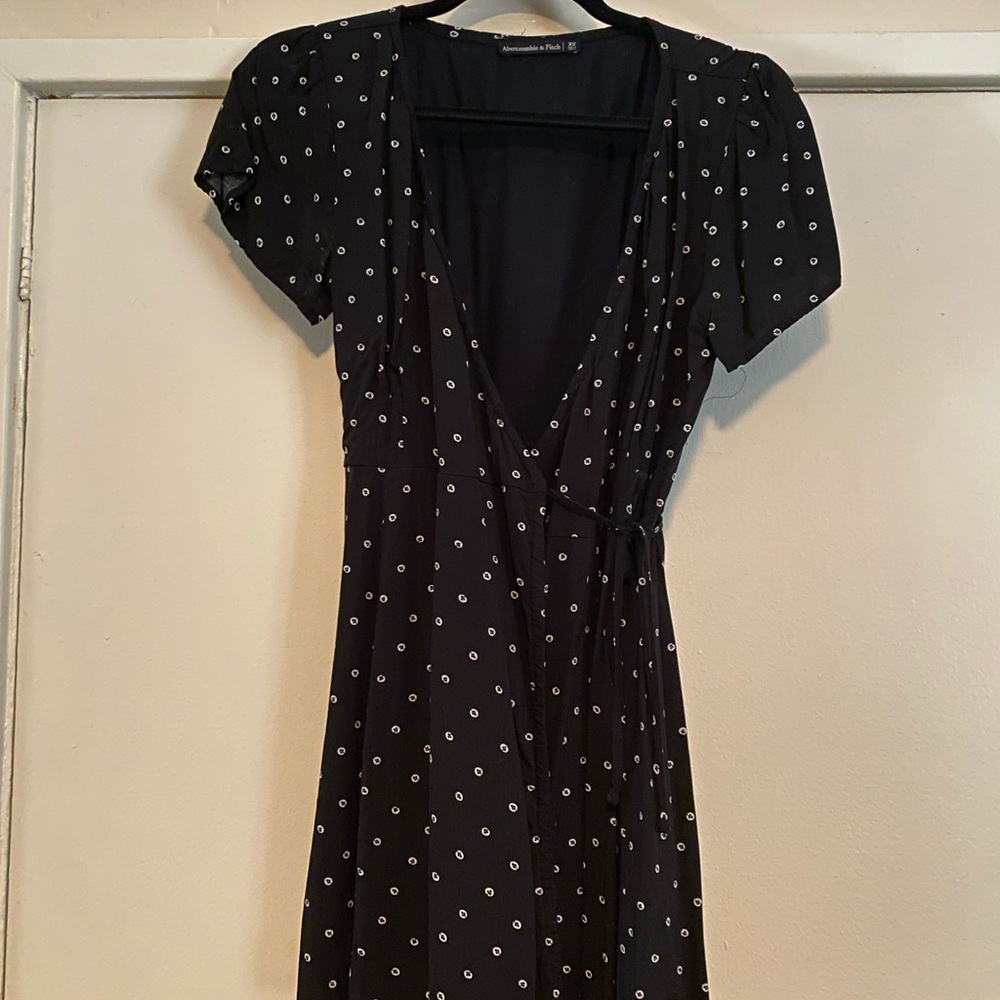 Abercrombie & Fitch Dot Wrap Dress
